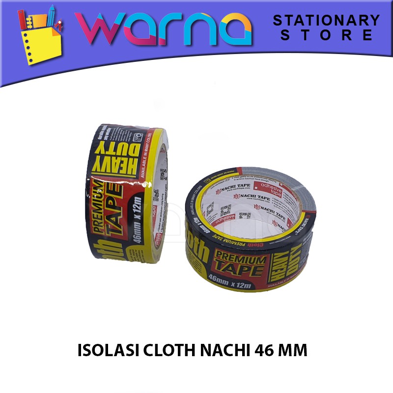 

LAKBAN KAIN HITAM ISOLASI CLOTH TAPE NACHI 2' X 12 METER ( 46 mm X 12 METER )