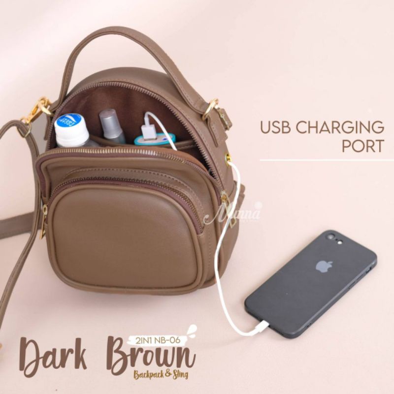Original Nunna Tas Ransel Kecil Backpack Wanita NB-06 Series #nayyarastore