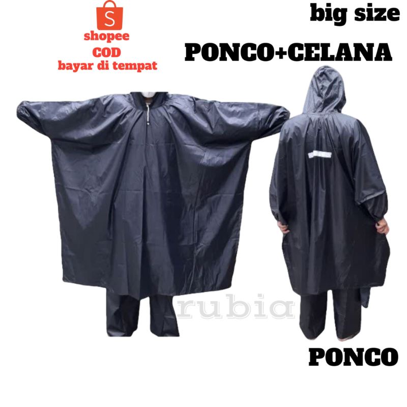 JAS HUJAN RAINCOAT PONCO/KELELAWAR BAHAN PARASUT/ BIWAY