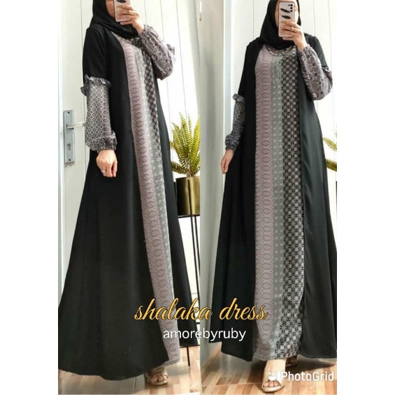 GAMIS SHALAKA DRES/GAMIS ELEGAN SUPER CANTIK/ORIGINAL AMORE BY RUBY