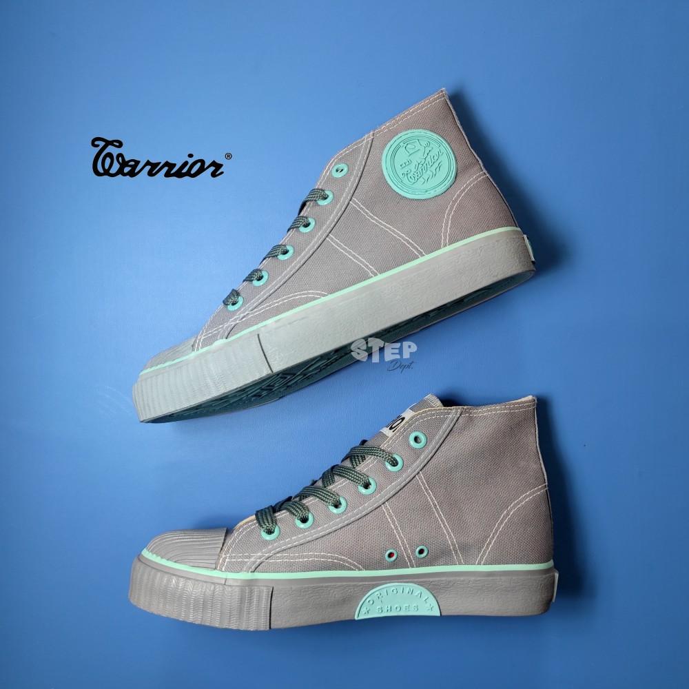 Sepatu Warrior Classic HC Grey Tosca - Warrior High Abu-Abu Tosca