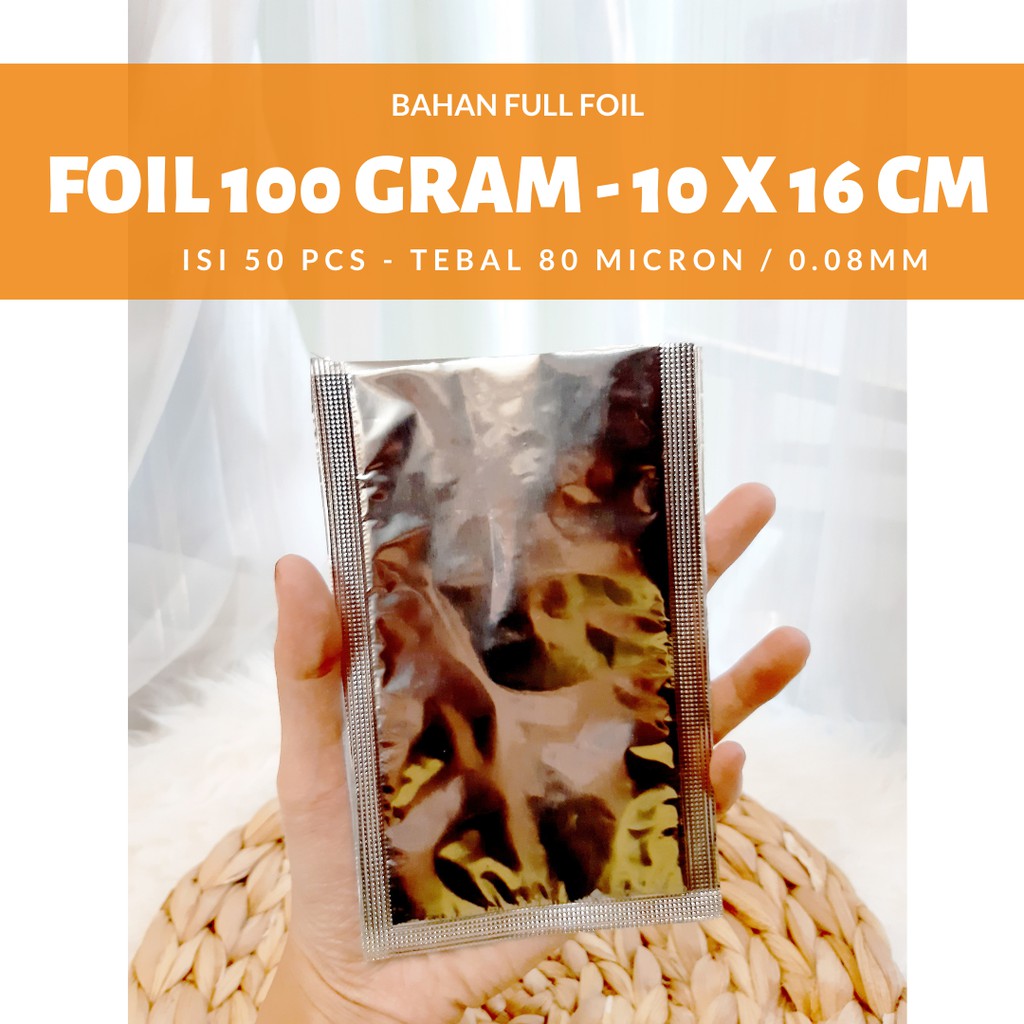 100 GR SACHET ALUMINIUM FOIL / KEMASAN BUMBU INSTAN / TEMPAT PLASTIK ALUMINIUM FOIL