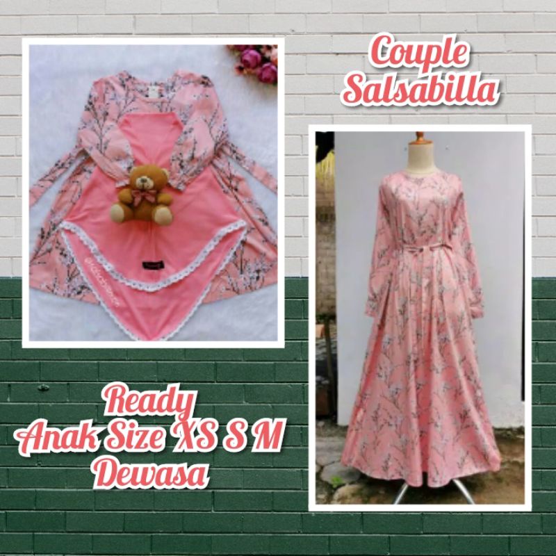 Gamis Couple Lebaran Ibu dan Anak Kualitas Premium