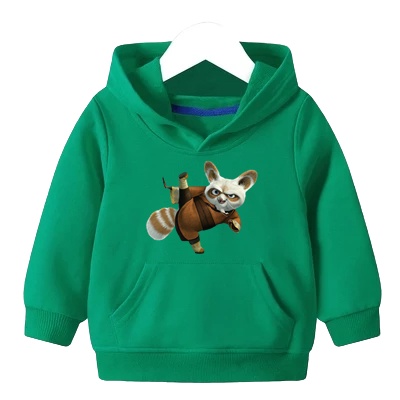 Kungfu Fox Hoodie Anak Fleece Sweater Anak