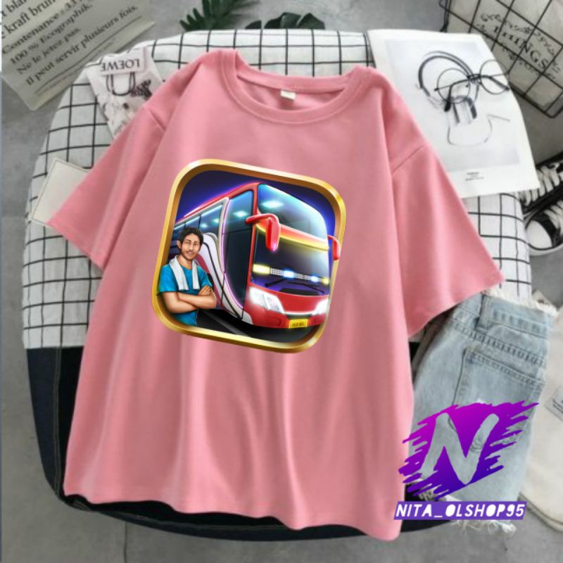 bus simulator baju kaos anak dan dewasa bus simulator