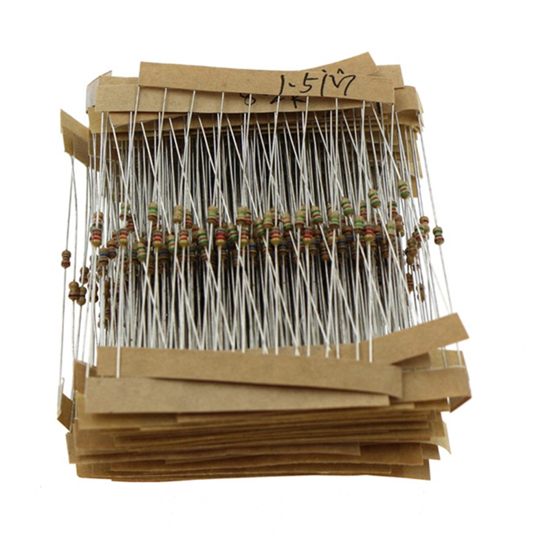 Btsg1/6w 5% 640pcs 64harga 1R - 10MR Resistor Film Karbon Aneka Kit Set