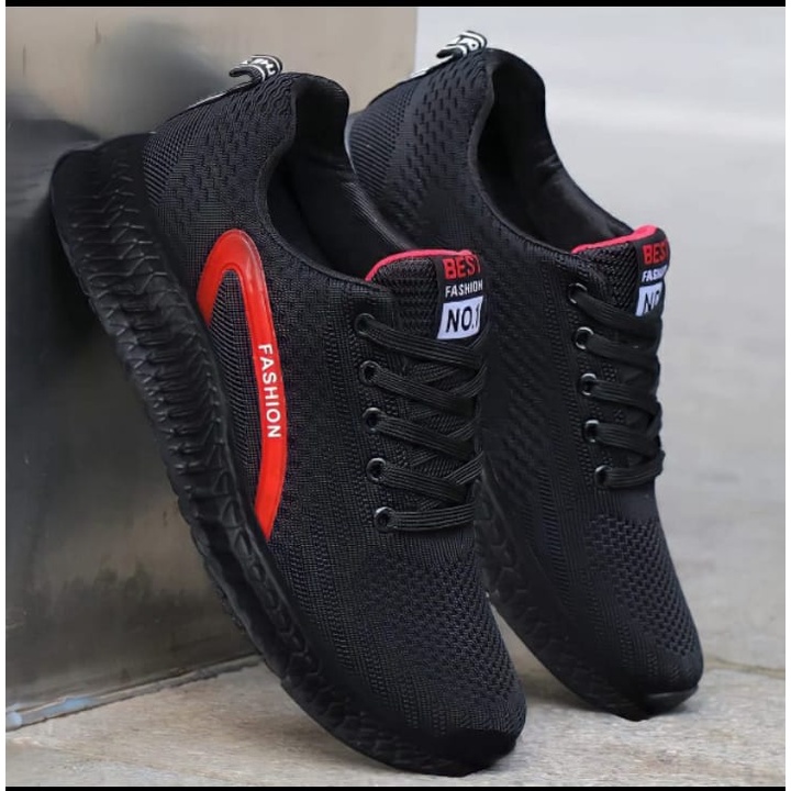 Sepatu Pria Sepatu Sneakers Pria Sepatu Hitam Pria Sepatu Pria Hitam Sepatu Sekolah Sepatu Cowok Sepatu FASHION (LINGKAR)