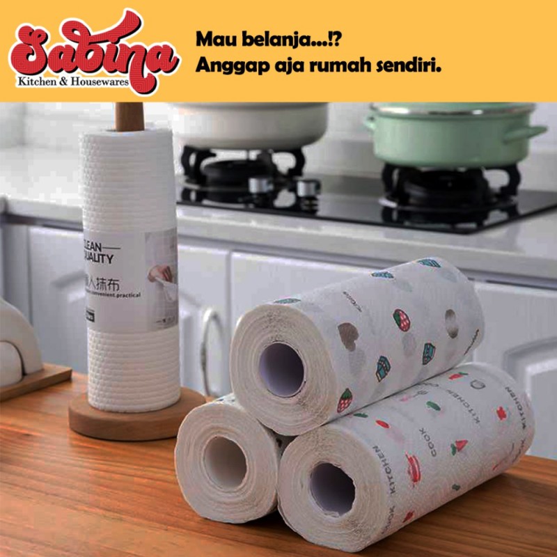 Tisu Kertas Reusable Eou Home Paper Towel 1 Roll 50 Helai