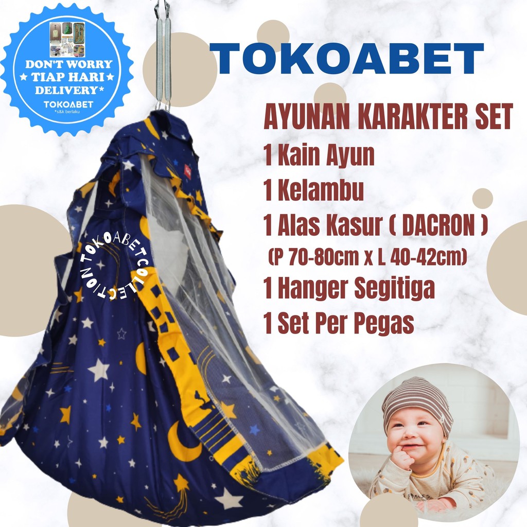 Ayunan Bayi TIANG ORIENT WARNA Variasi Ayunan Karakter LIMITED EDITION