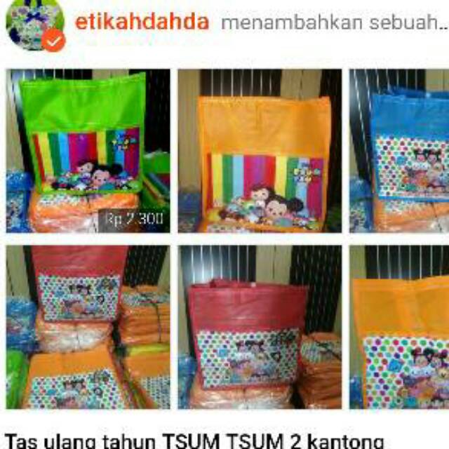 Tas ulang tahun TSUM TSUM 2 kantong