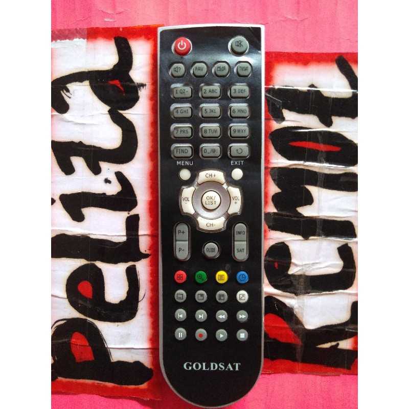 remot Goldsat receiver parabola original terlengkap