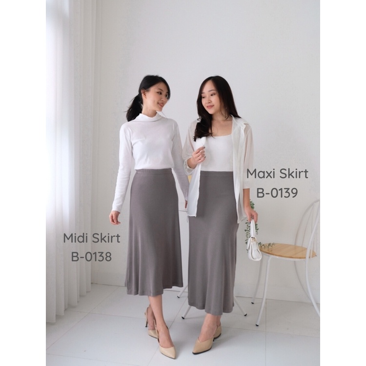 Kadaka B-0139 Rok Maxi Skirt Panjang Wanita Stretch