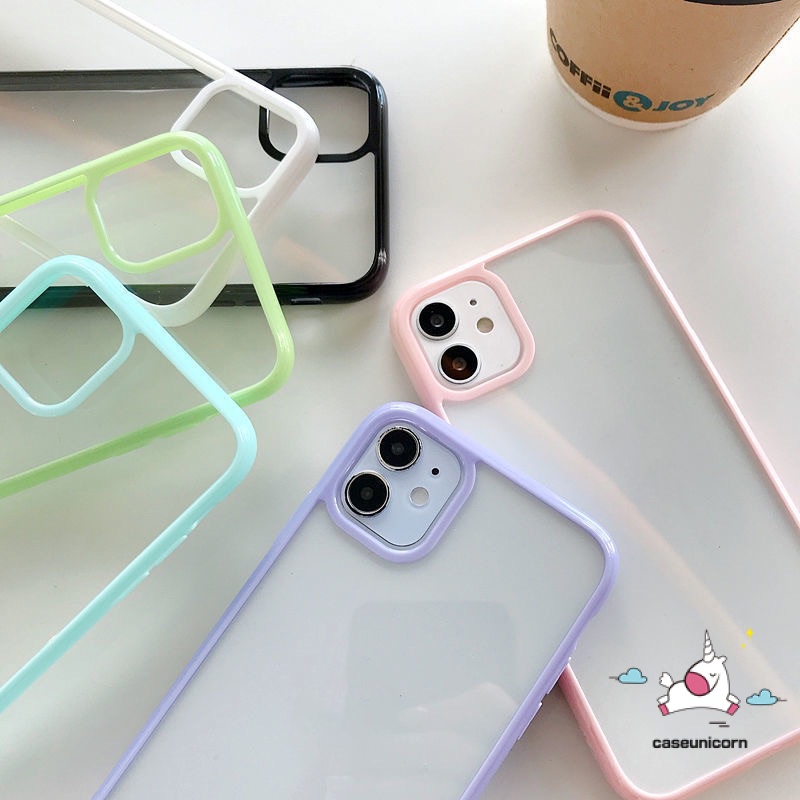 Casing Soft Case Silikon Warna Macaron Untuk iPhone 11 / 12 / 13 Pro MAX / 6 / 6s / 7 / 8plus / X / XR / XS MAX / SE