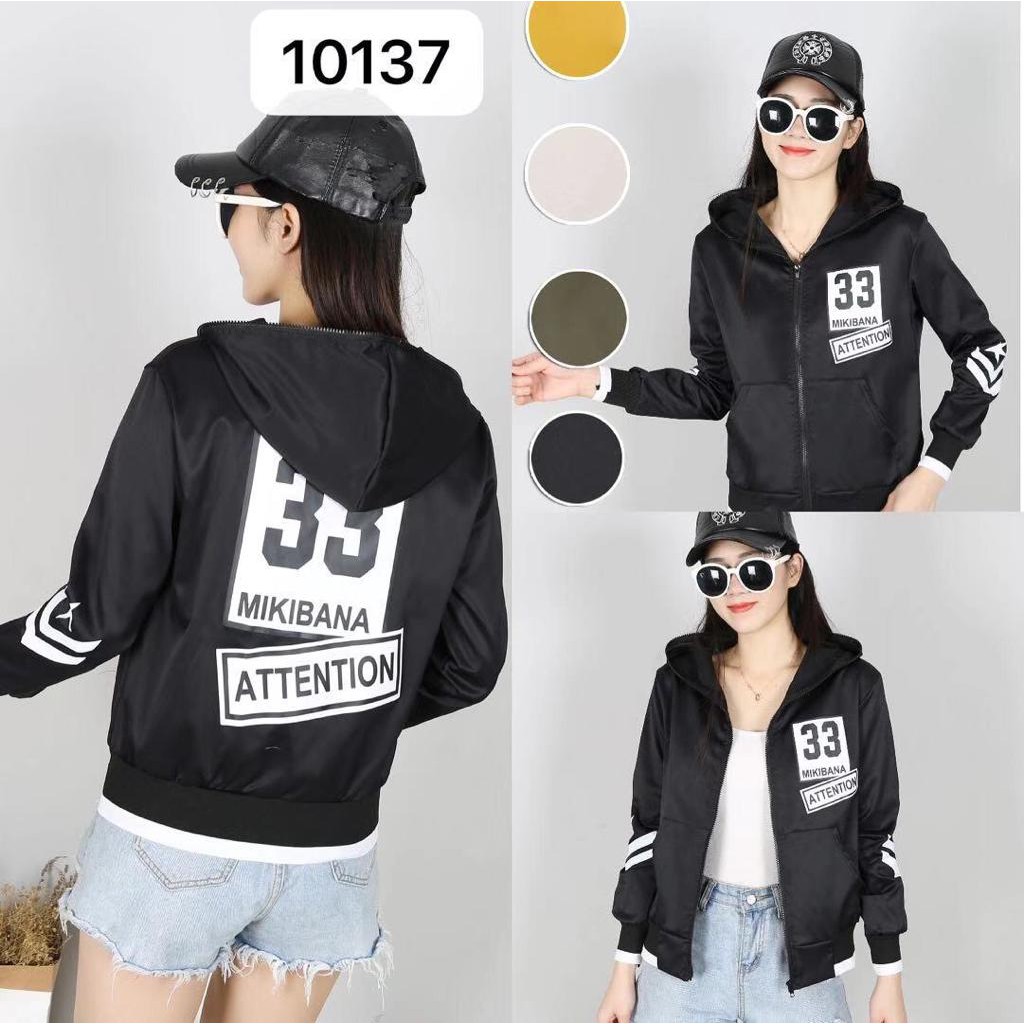 Jaket Hoodie Parasut Mikibana Attention