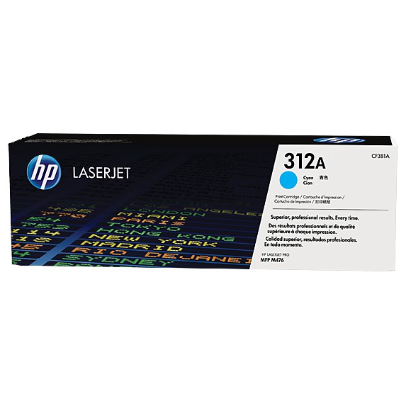 Toner HP 312A Original (CF380A, CF381A, CF382A, CF383A)