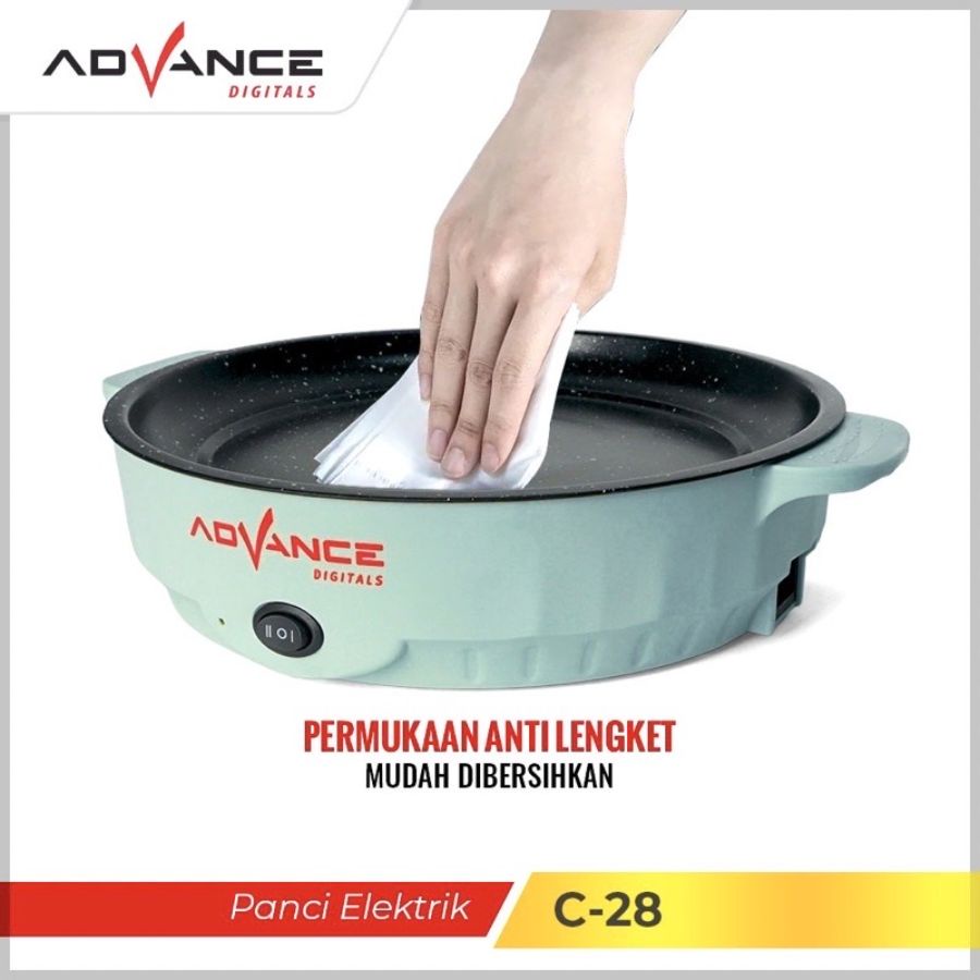 Panci Listrik Serbaguna Advance C28 C 28 Steamer Cooker Warmer