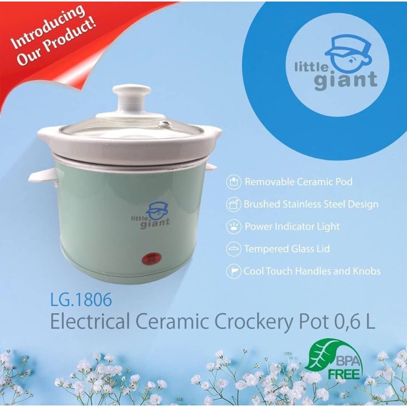 LG 1806 ELectrical Ceramic Crockery Pot 0.6 Lt