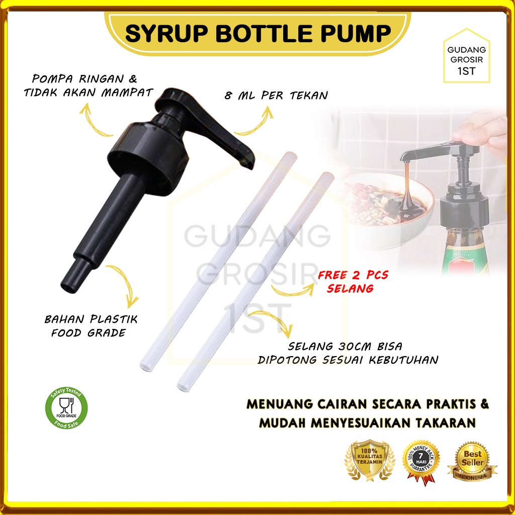 Terlaris #1 Pompa Botol Sirup | Pump Syrup | Pompa Sirup | Sirup Monin | Sirup Pompa
