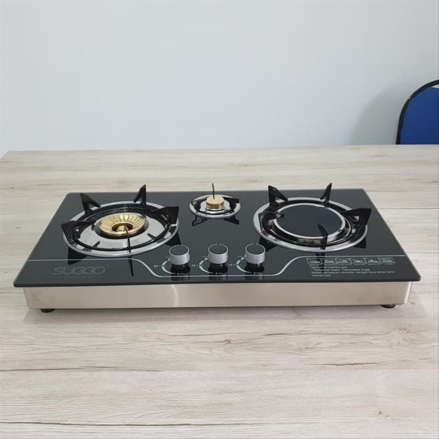 Kompor Gas 3 Tungku Tanam Suggo SG-301
