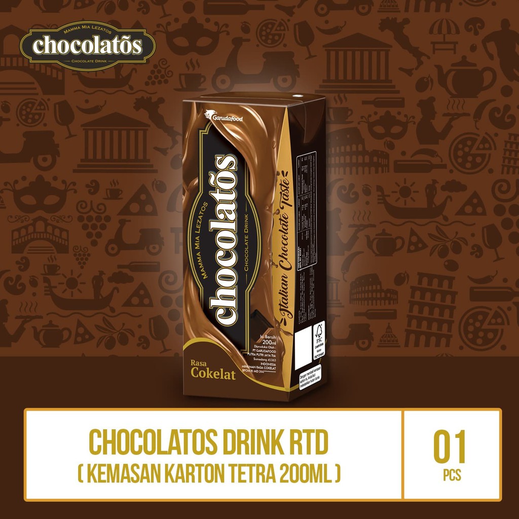 

PROMO CHOCOLATOS DRINK RTD TETRA - 200ML (TRINK2) TERMURAH