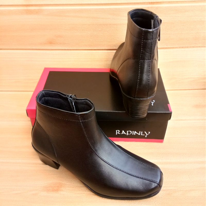 Sepatu Pantofel Boots Wanita Kulit Asli Size 36-43