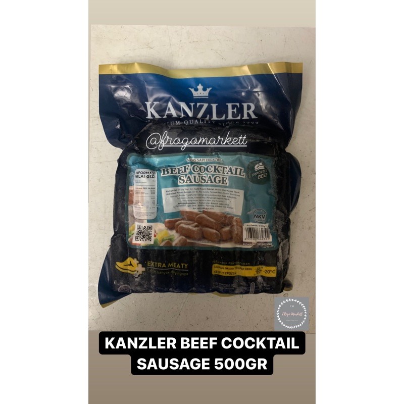 Kanzler Beef Cocktail Sausage 500gr