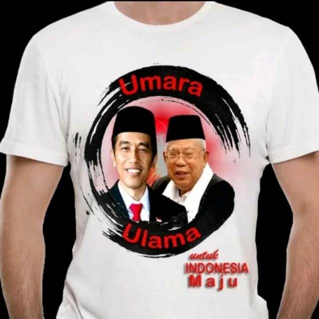 Kaos 3d Jokowi Maruf untuk Indonesia Maju
