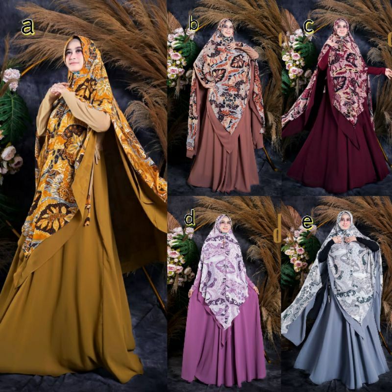 GAMIS SYARI DIJAH 352 GAMIS SYARI TERBARU GAMIS SYARI ORIGINAL BAJU GAMIS WANITA SET SYARI
