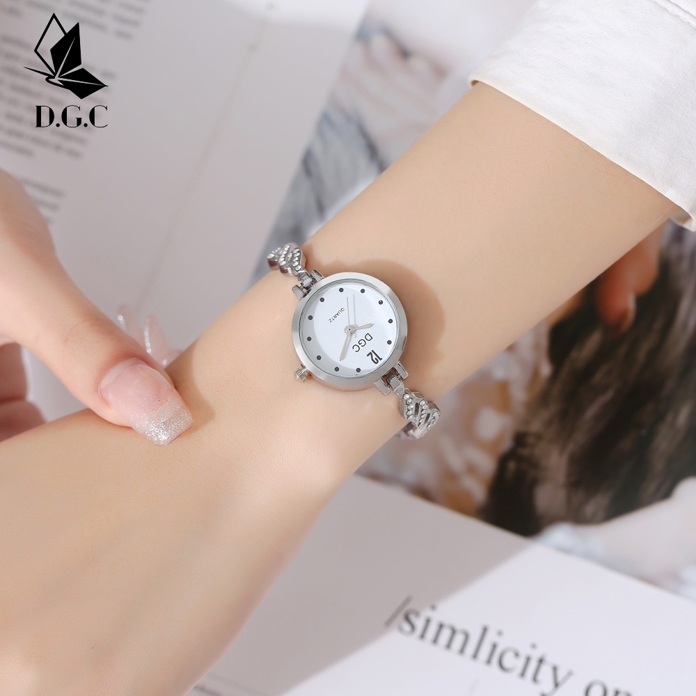 ✨DGC✨ Wanita Jam Tangan Fashion Gelang Dial Berlian Jam Tangan Korea Sederhana Kasual Mahasiswa Gelang High-end W221