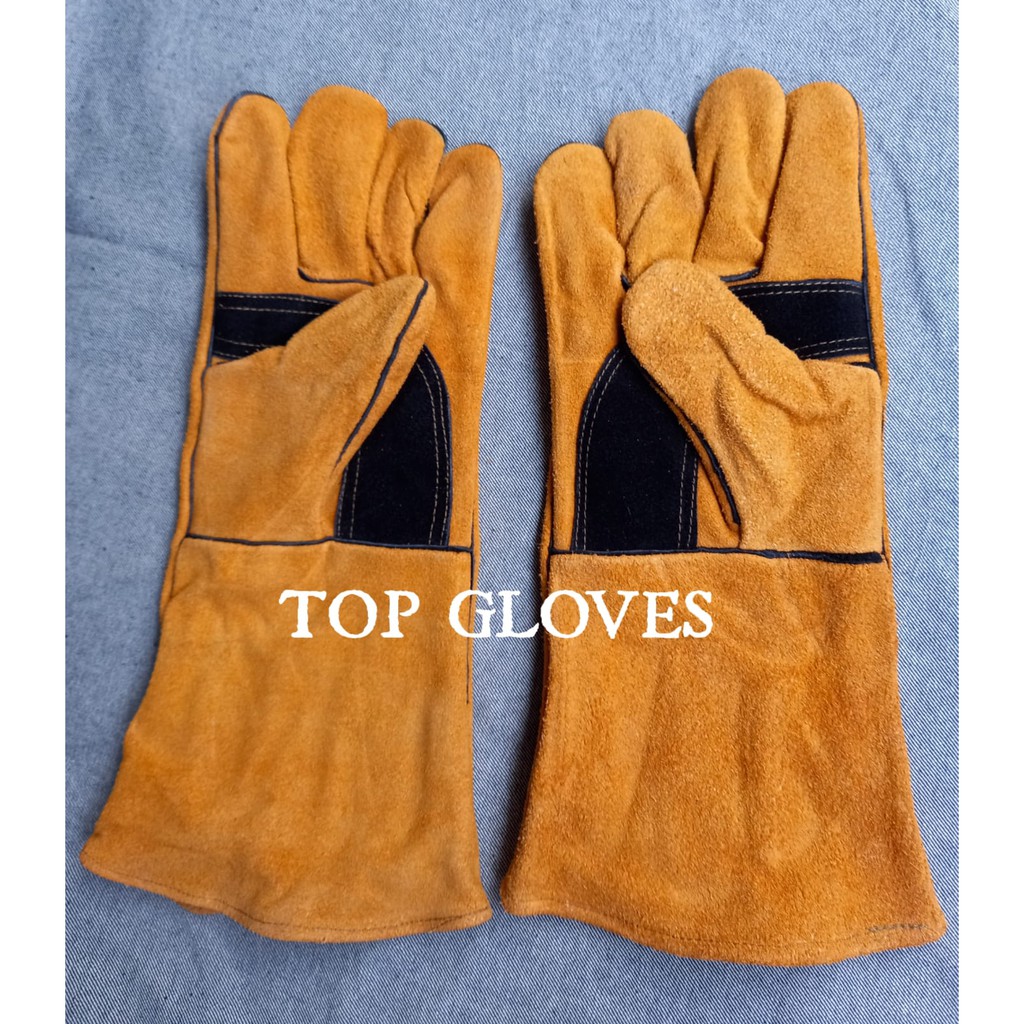 Sarung Tangan Las 14 Inch Kualitas Import - Welding Glove - Glove Welder - Tahan Panas