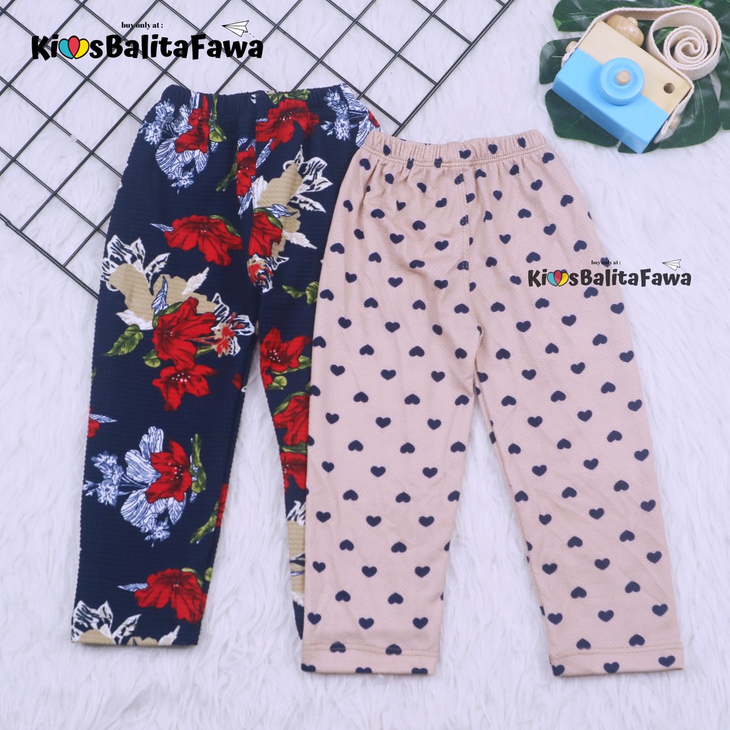 Legging Caramel uk Bayi - 7 Tahun / Celana Panjang Ketat Leging Anak Perempuan Lejing Laging Bahan Premium Motif