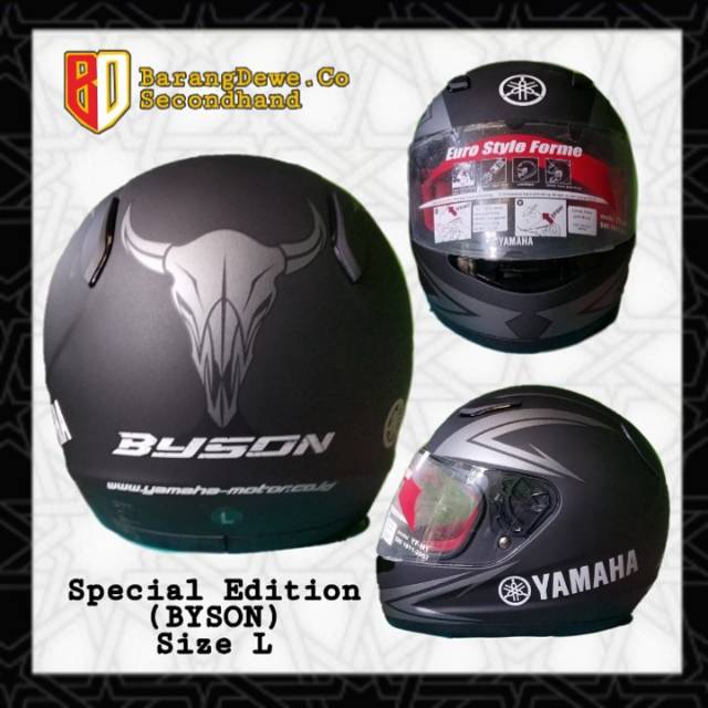 HELM YAMAHA BYSON ORI SPECIAL EDITION MURAH