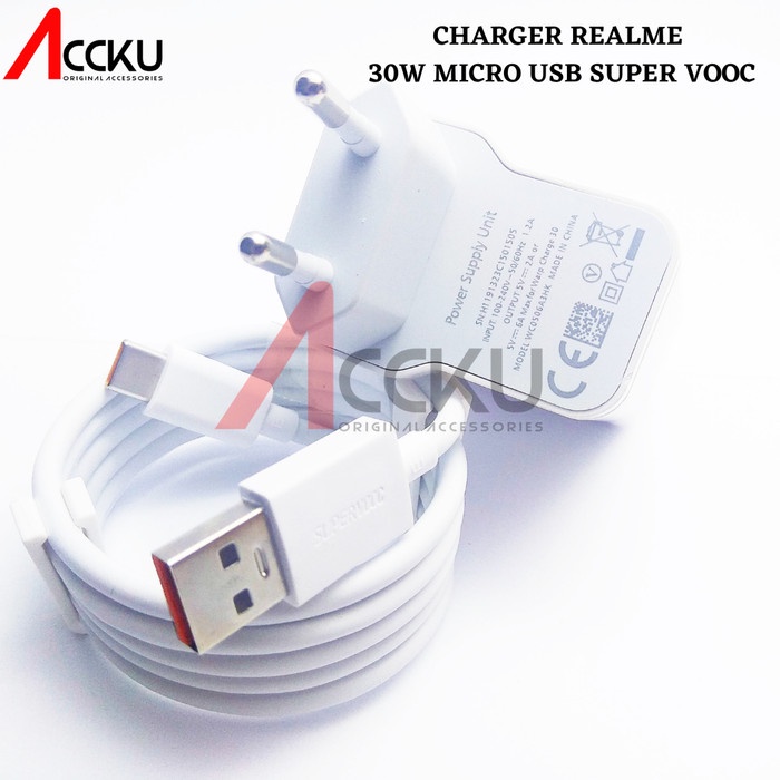 Charger Realme 30W Super Vooc Fast Charging Type C VC56HAEH