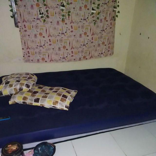 Bestway Flocked Air Bed Double Kasur Ranjang Angin + Pompa Angin 12