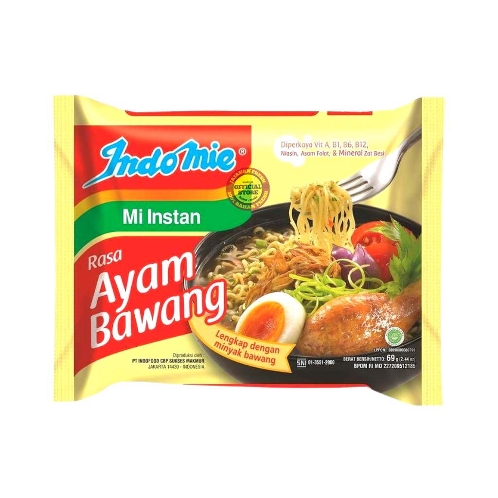 

Indomie Kuah Ayam Bawang 69gr