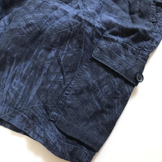 Jual Celana Pendek Old Navy Linen Blend Cargo Short Blue Lyodra_Stuff