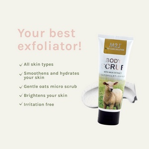 ⭐BAGUS⭐ [TUBE] M2J Body Scrub With Milk Extract 200gr |  Body Scrub