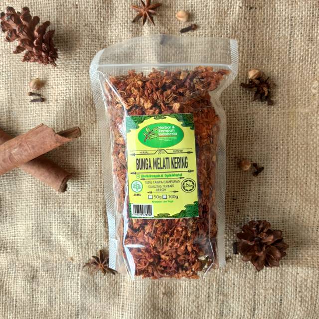 

Bunga Melati Kering - 50 GR / REMPAH / JSR / 100% MURNI