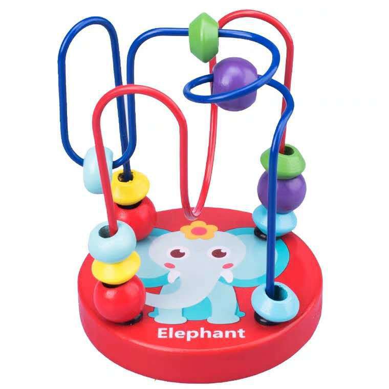 Mini Round Beads Wire game / mainan alur kawat kecil / Alat Hitung Anak