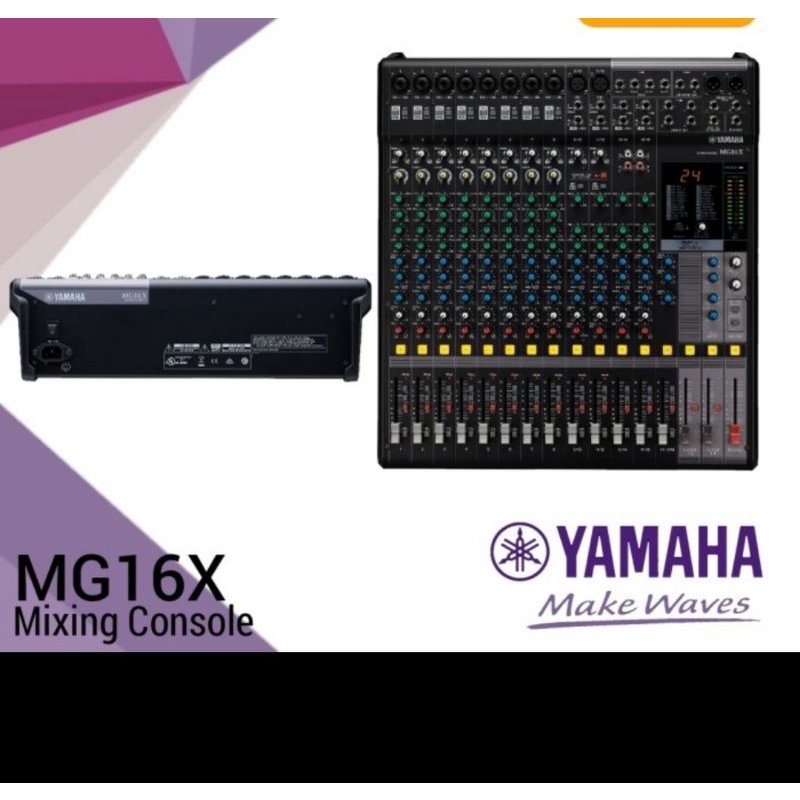 mixer audio yamaha mg16x mg 16x mg 16 x 16CH original