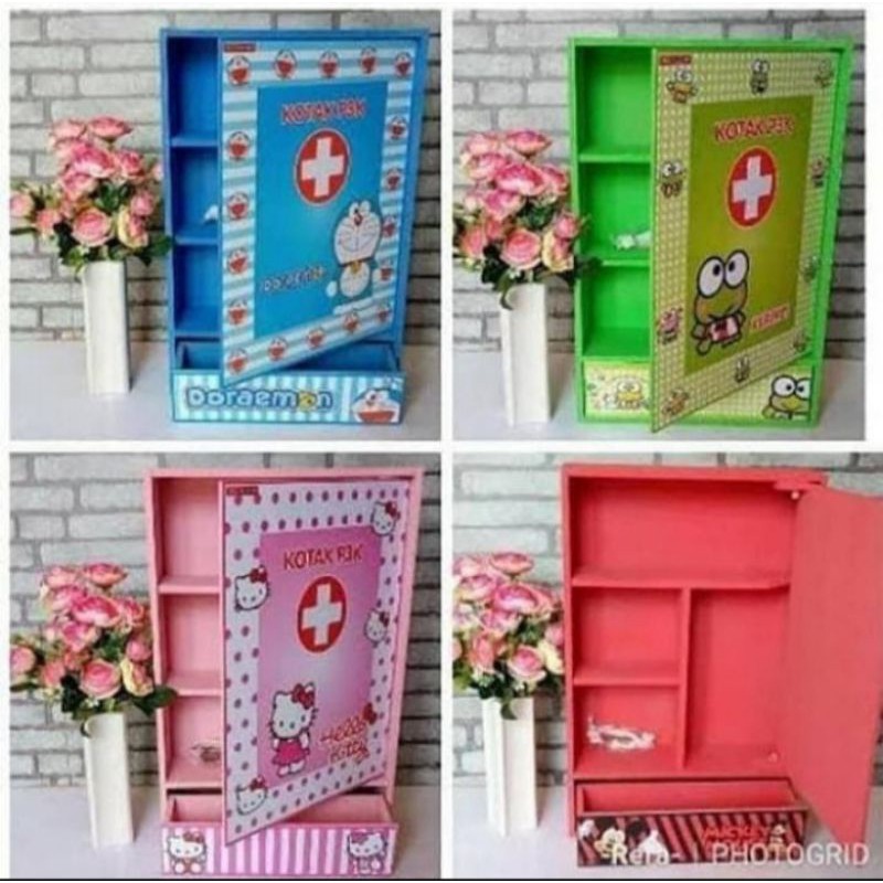 Kotak obat p3k karakter plus laci