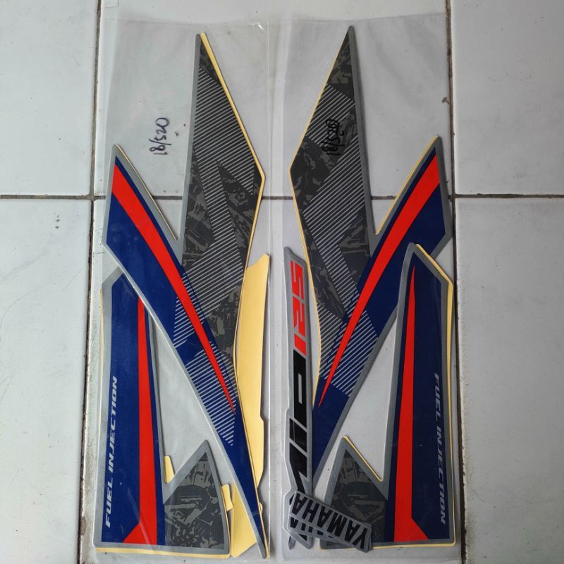 STRIPING STANDAR ORI LIST STIKER MOTOR YAMAHA MIO M3 125 TAHUN 2018-2020 STIKER MIO M3 2018/20
