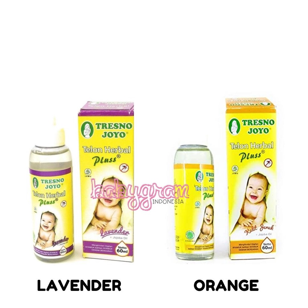 Tresno Joyo Telon Herbal Plus 60ml Lavender / Orange Tresnojoyo 60 ml minyak