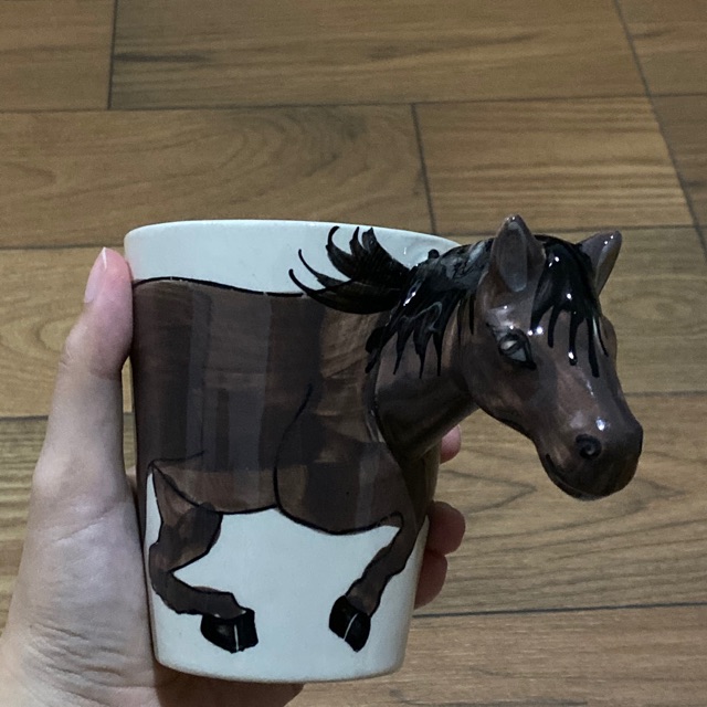 Gelas cangkir 3D kuda horse gelas kopi cangkir kopi cangkir teh unik