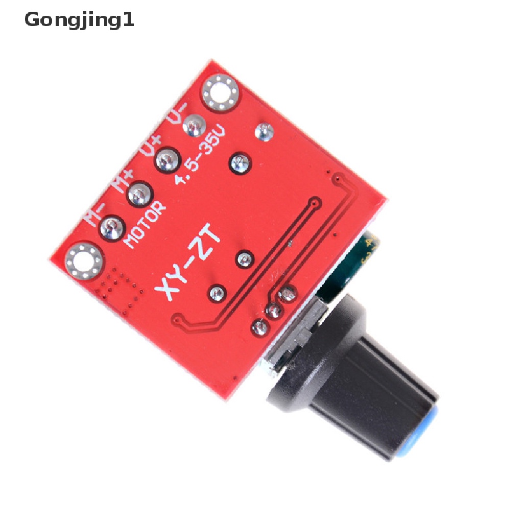 Gongjing1 Saklar Kontrol Kecepatan Motor DC Mini PWM 5A 4.5V-35V