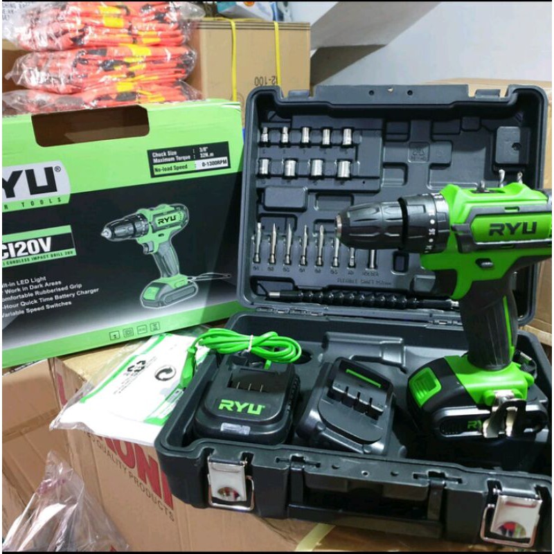 CORDLESS IMPACT DRILL RYU RCI20V/BOR BATREI