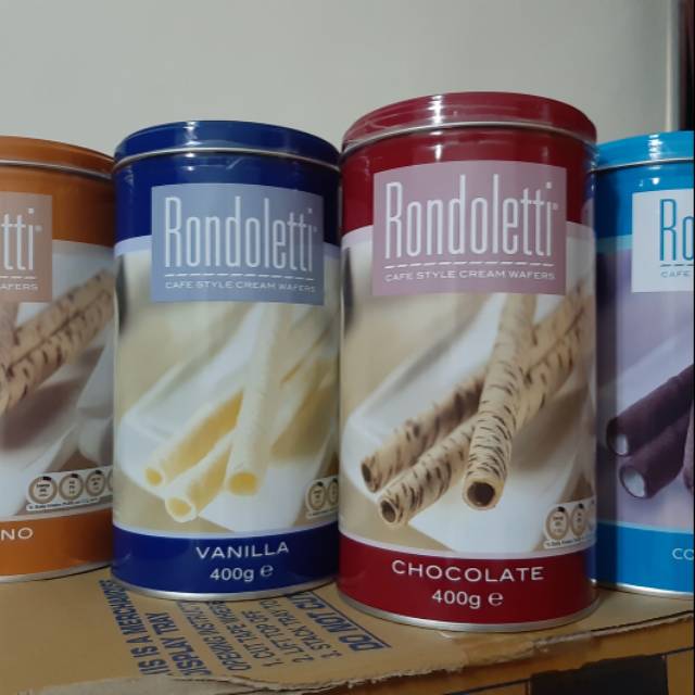 

Rondoletti coklat, capucino, vanila (ecer)