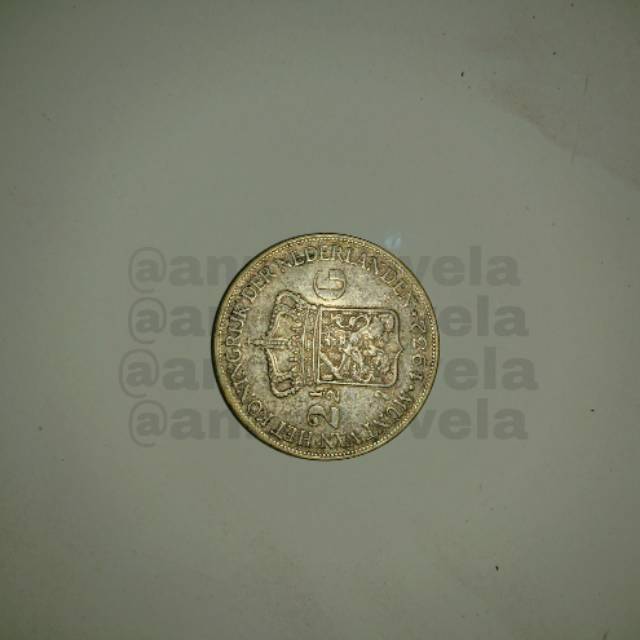 Uang Kuno 2 1/2 gulden Belanda