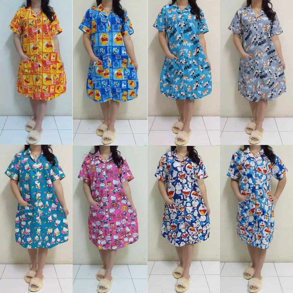 ISANNY DASTER/PIYAMA KARAKTER/BAJU TIDUR/REAL PIC/PIYAMA MOTIF