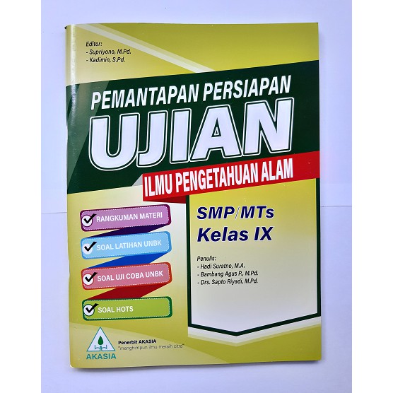 Buku Akasia Pemantapan Persiapan Ujian Smp Mts Terbaru 2019 2020 Shopee Indonesia